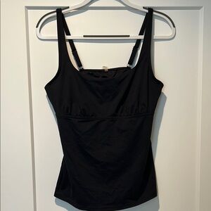 Lands' End Black Tankini Top